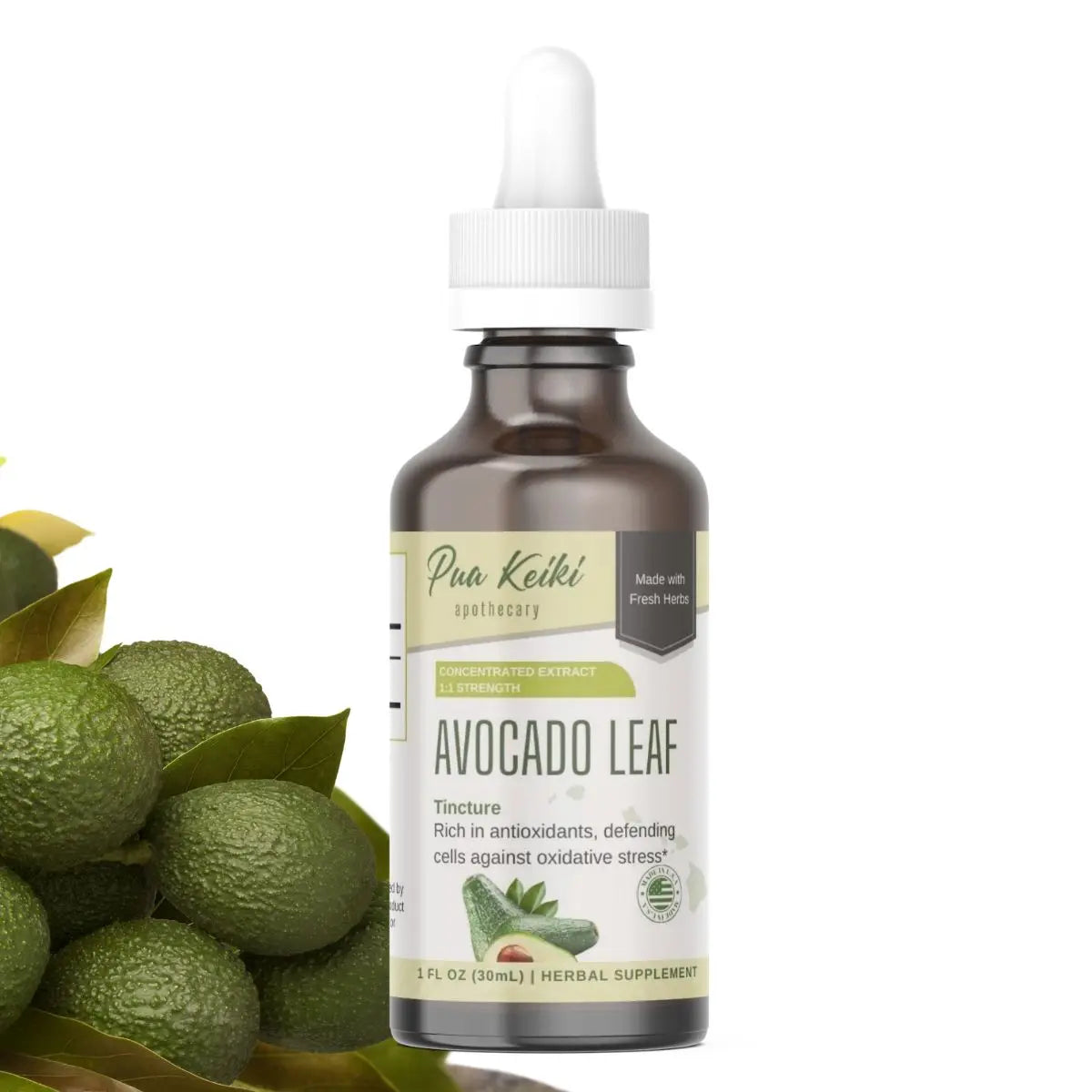 Avocado Leaf Tincture Pua Keiki