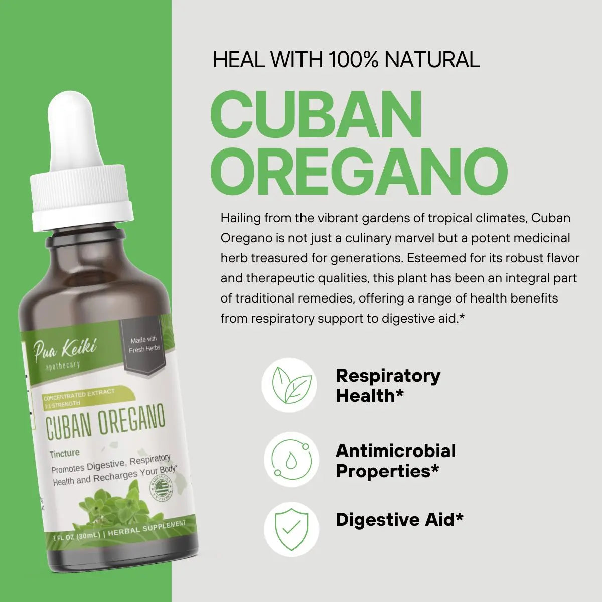 Cuban Oregano Tincture Pua Keiki