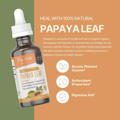 Papaya Leaf Tincture Pua Keiki